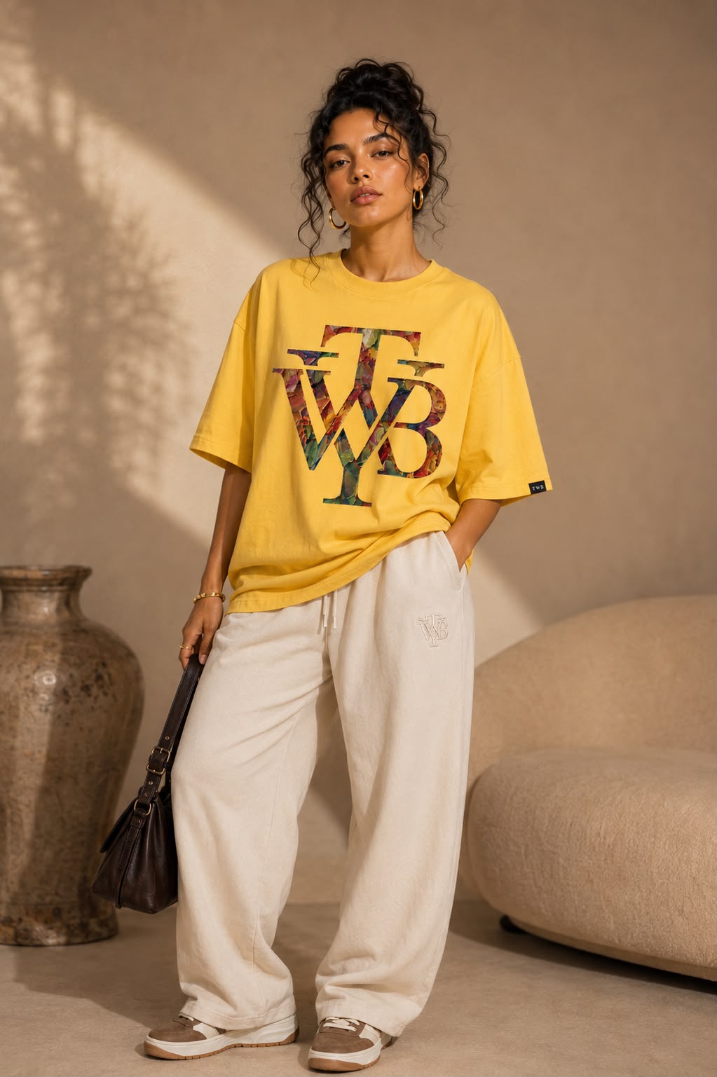 TWB Oversized Tshirt – Yellow - TWB Collections